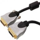 Câble DVI/DVI , 10m, 24+1 Dual Link plaqué or,CO 77448, haute qualité